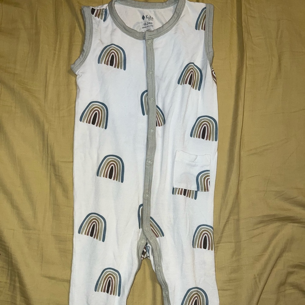 Kyte baby Aloe Rainbow sleeveless romper